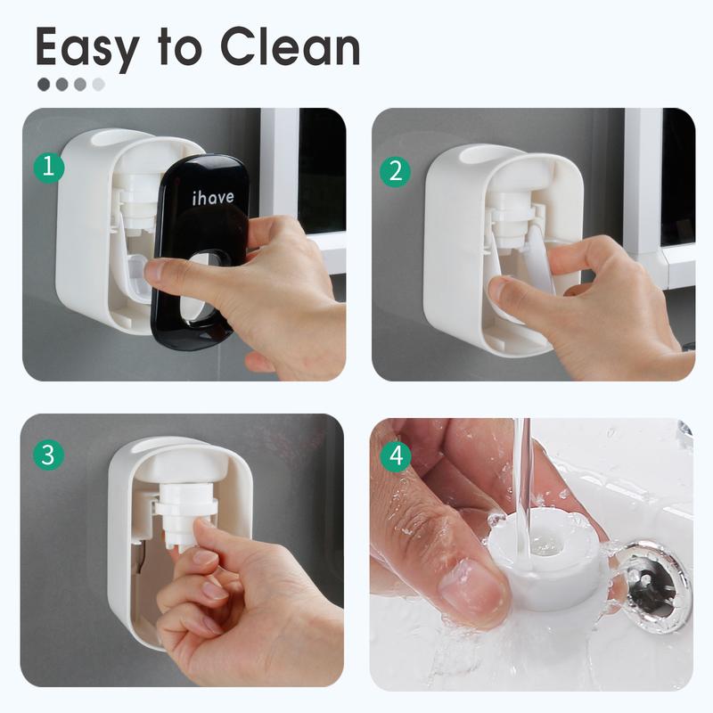 iHave Toothpaste Dispenser Wall Mounted, Automatic Toothpaste Squeezer Bathroom Accessories