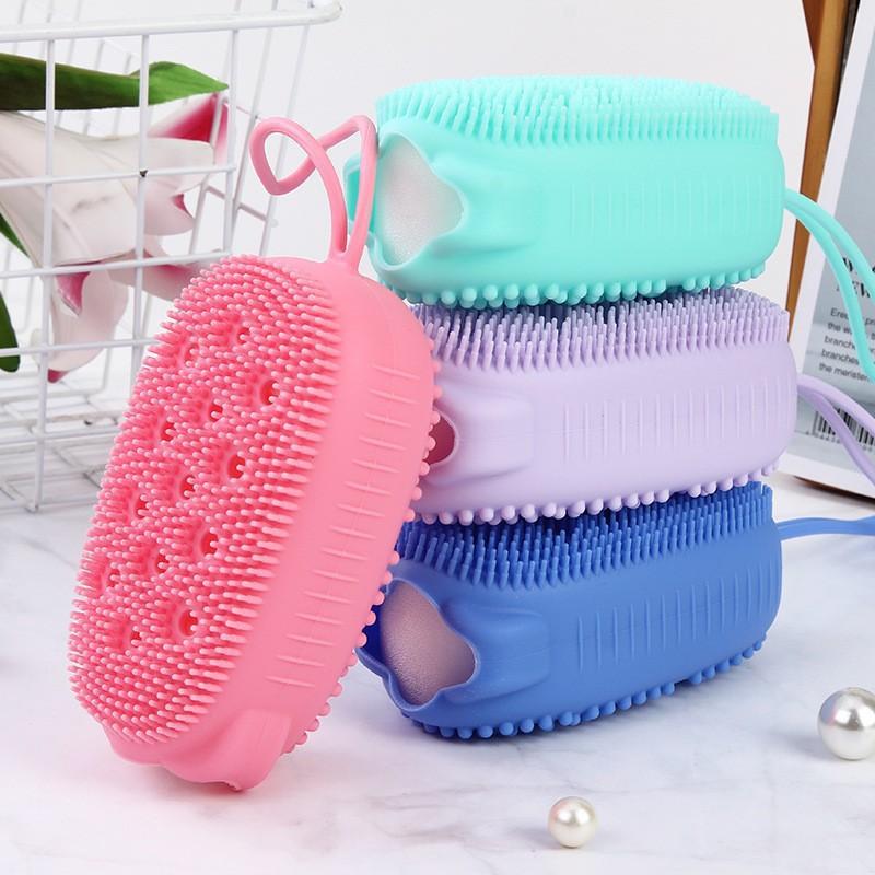  1pc Exfoliating Silicone Body Scrubber Easy To Clean, Long Lasting, And More Hygienic Than Traditional Loofah