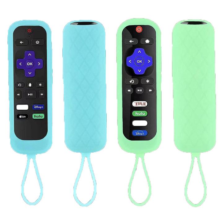 Glow in The Dark Silicone Remote Control Case, Remote Control Cover for Roku TV Roku Express HD 4K+ Streaming Stick 4K Premiere Streambar LE SE