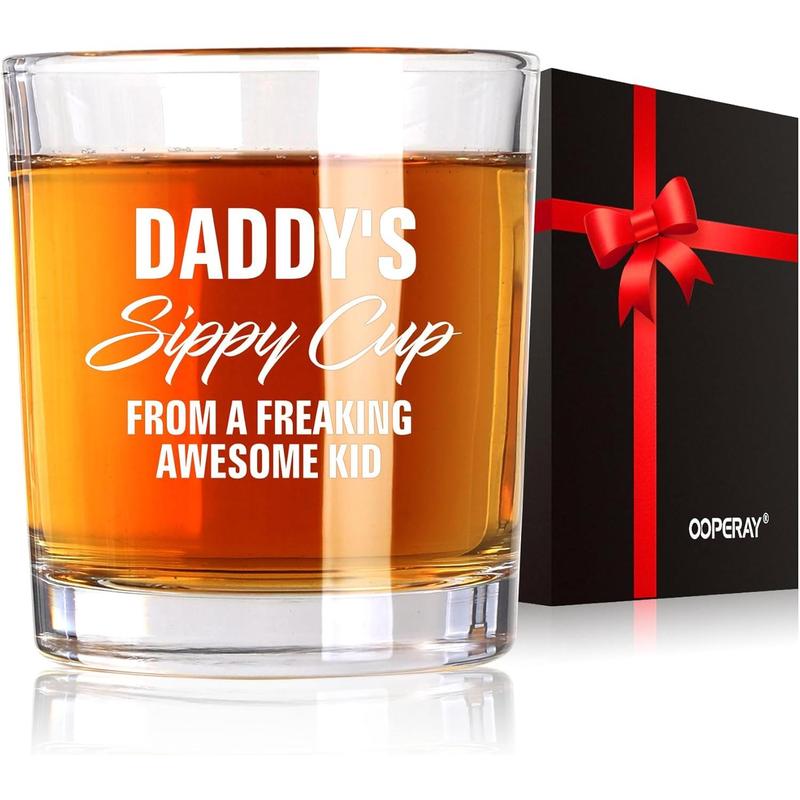 Fathers Day Dad Gifts, Gifts for Dad on Fathers Day from , Fathers Day Christmas Birthday Gifts for Him Men Husband, Dad Gifts for Fathers Day from, Daddys Sippy Cup Whiskey Glass