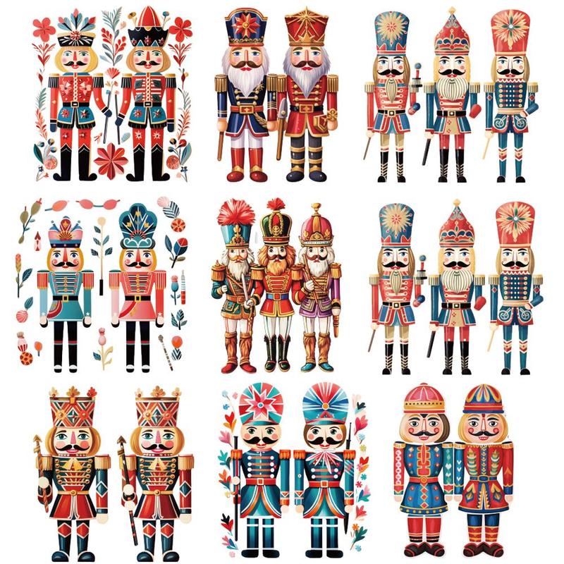 Nutcracker Series Sticker, 100pcs set Waterproof Decorative Sticker, DIY Decals for Water Bottle, Laptop, Phone Case, Scrapbooking, Journal Making