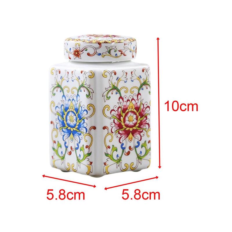 Ceramic Ginger Jar Porcelain Temple Jar Chinese  with Bottles  Canister Tin Organiser