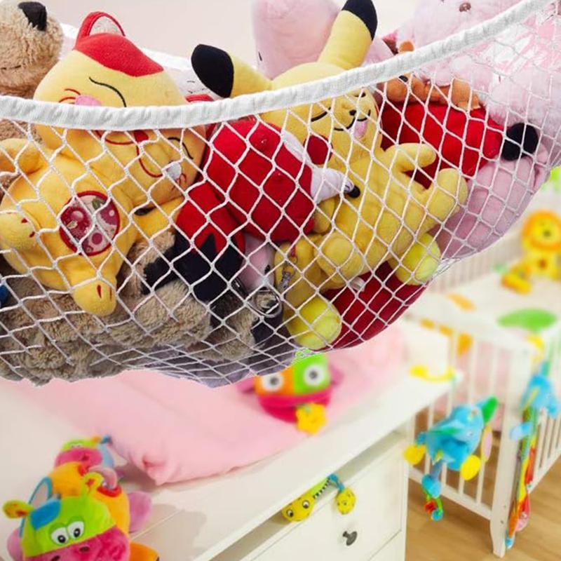 Mesh Hanging Storage Net, 1 Count Plush Toy Hammock, Plush Toy Storage Net, Home Organizer for Living Room Bedroom, Home Supplies