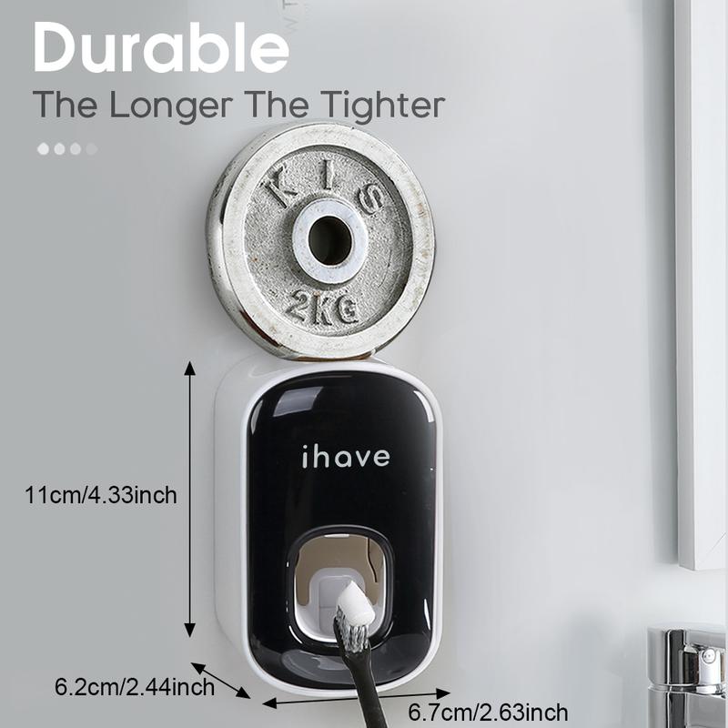 iHave Toothpaste Dispenser Wall Mounted, Automatic Toothpaste Squeezer Bathroom Accessories