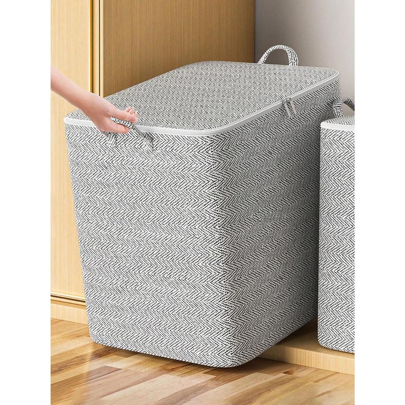 1pc Garment Storage Bag, Foldable Non-Woven Fabric Clothes Moving Bag, Large Capacity Home Bedroom Organizer