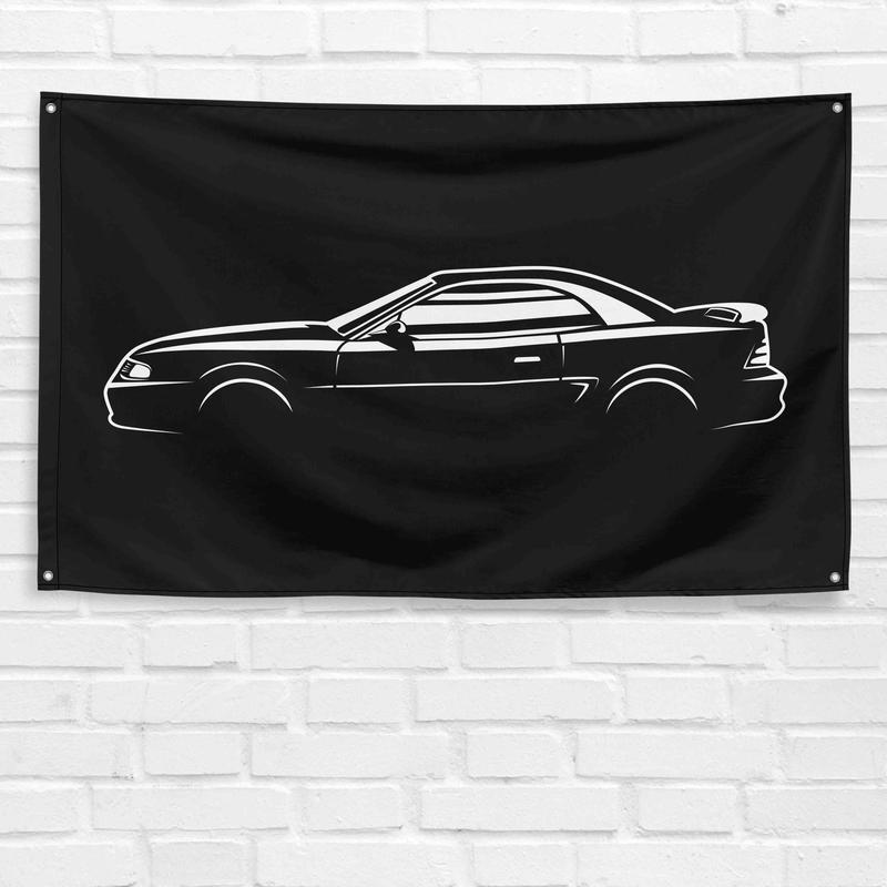 For Mustang Convertible 1994 Car Enthusiast 3x5 ft Flag Grandpa Dad Son Birthday Gift Man Cave Garage Wall Decor Banner