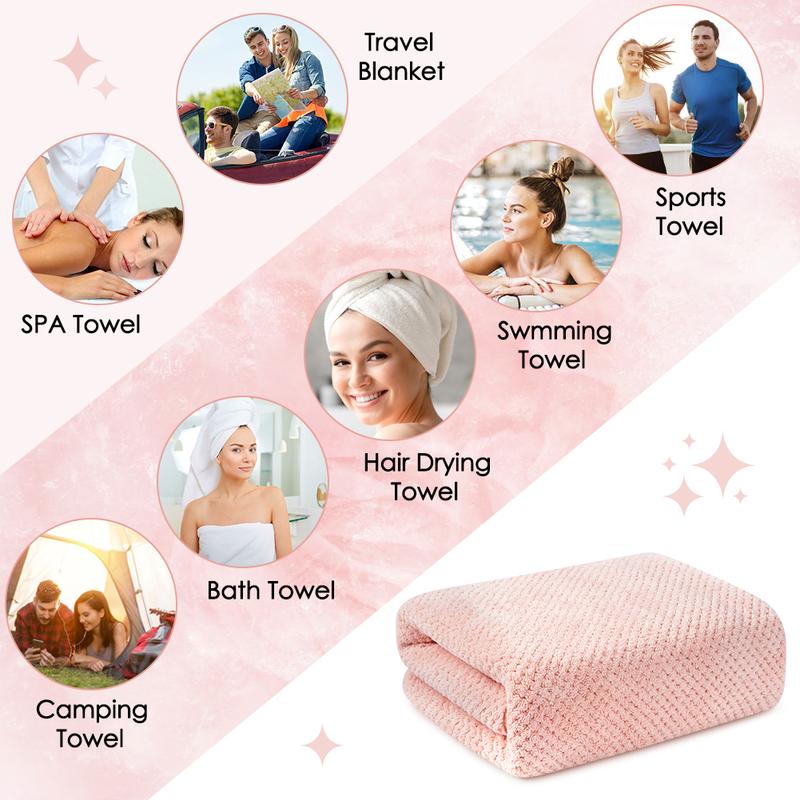 Microfibre bath towel set, lightweight and quick-drying, for bodybuilding, sports, yoga, spa, fitness Velvet microfibre,Traditional Handheld Shower Bathroom christmas 2024