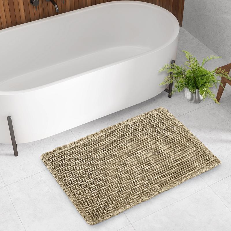 Deconovo Upgraded Waffle Runner Rugs, Non-Slip Bath Mats, Soft & Durable Carpet for Multiple Rooms bath rug