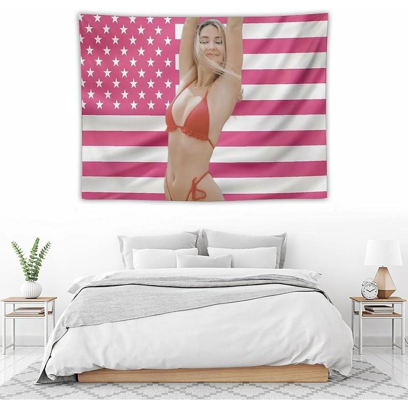 Madelyn American Stars Tapestry Star Cline Flag Tapestry Suitable for College Dormitory Bedroom Living Room Office Party Decoration Gift30 x40 Style