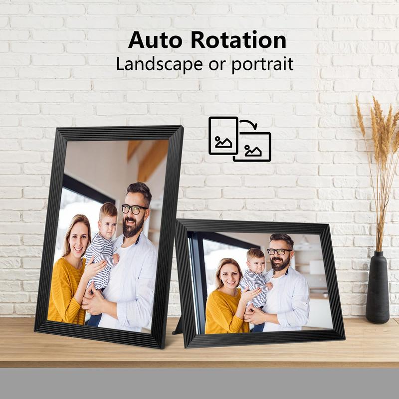 [Black Friday] Christmas Gift 2024 Smart Digital Photo Frame, 10.1 Inch WiFi Digital Picture Frame with 1280x800 IPS Touch Screen, Built-in 32GB Storage, Auto-Rotate, Easy to Share Photos or Videos at Anywhere via Free App