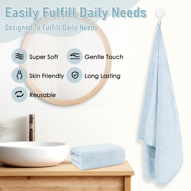 Microfibre bath towel set, lightweight and quick-drying, for bodybuilding, sports, yoga, spa, fitness Velvet microfibre,Traditional Handheld Shower Bathroom christmas 2024