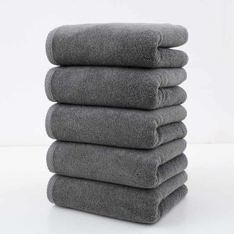 Towels 5 Pack Bath Towel Set, 100% Ring Spun Cotton Medium Lightweight and Highly Absorbent Quick Drying, Premium Towels for Hotel, Spa and Bathroom Christmas Gifts waffle towel fluffy towel Household