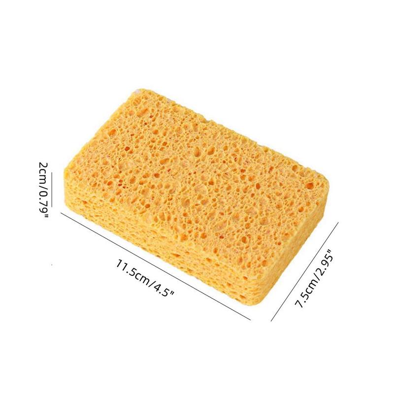 Kitchen Cleaning Sponge, 2 Counts set Wood Pulp Fiber Sponge, Dish Washing Sponge, Household Cleaning Tool for Kitchen