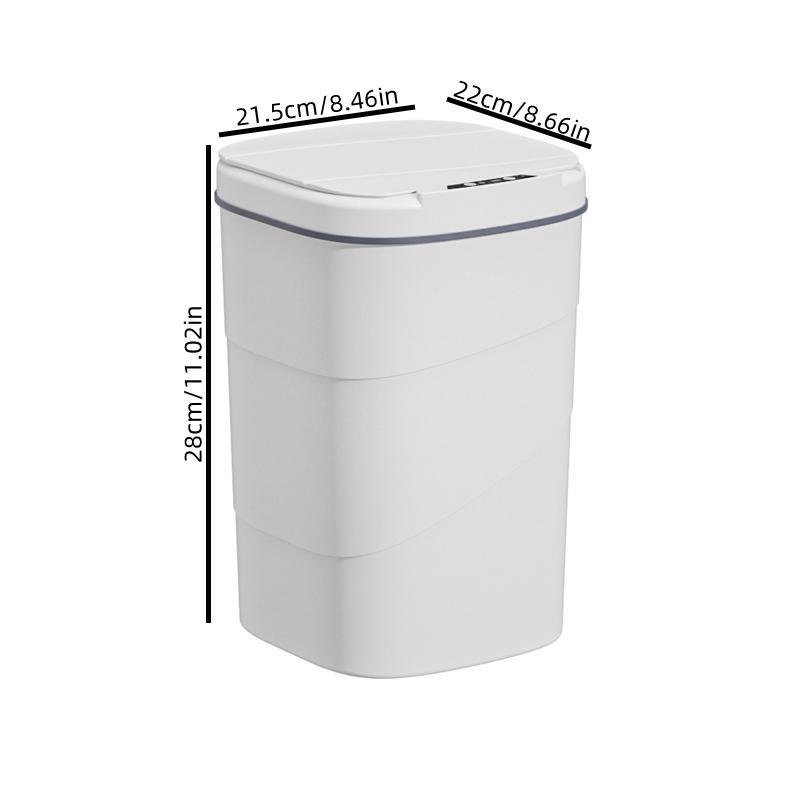 14L Smart Trash Can, 1 Count Automatic Sensor Trash Can, Large Capacity Trash Can for Kitchen, Bathroom, Bedroom, Office