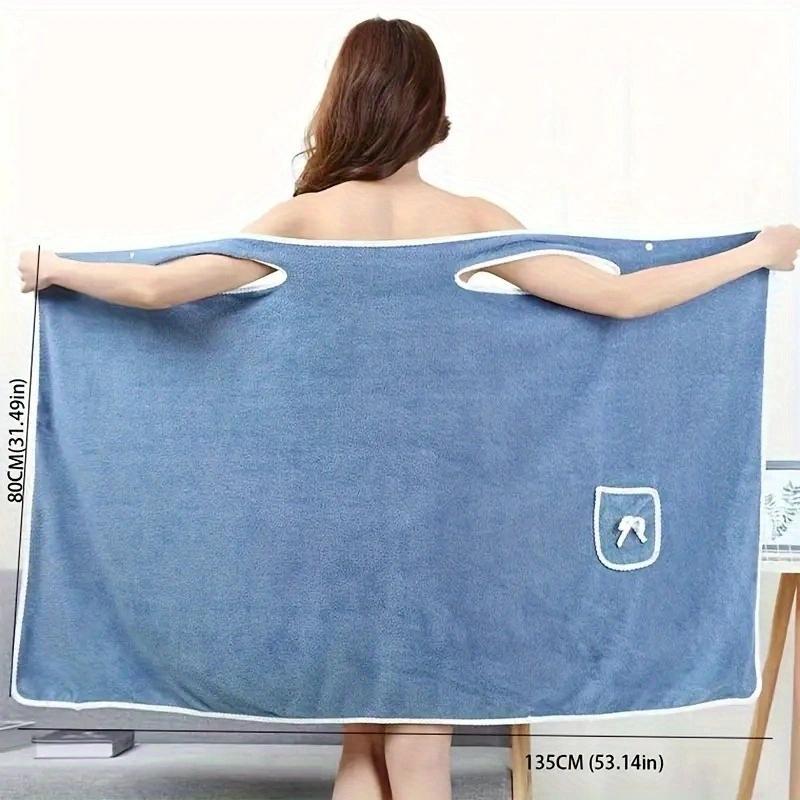 Wearable Bath Towel, Bowknot Coral Velvet Bath Skirt for Adults, Comfortable Wearable Bath Towel for Women, Bathroom Supplies