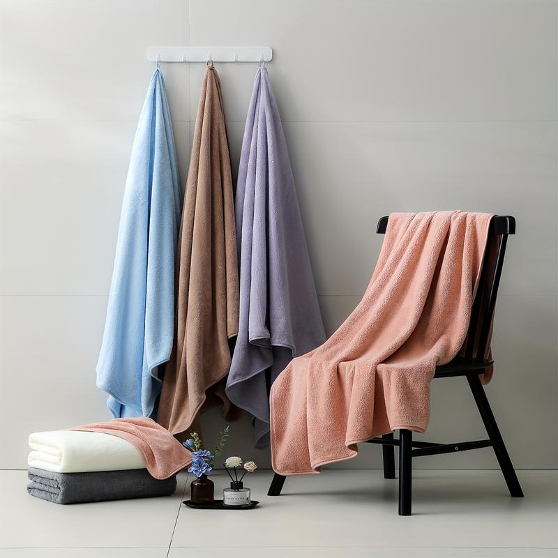 4 Extra Large Bath Towels Suit, Extra Large Bath Towels-Super Absorbent, Quick Drying, Super Soft, Thickening for Ultimate Comfort-Perfect for Family Bathroom, Perfect Bathroom Supplies, Home Essentials