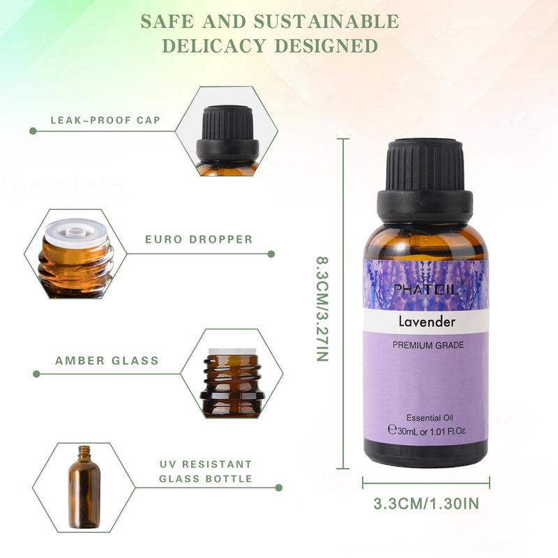 Essential Oil (2 4 Counts), Undiluted Aromatic Oil for Diffusers and Humidifiers, Fragrance Supplies for Home and Personal Care