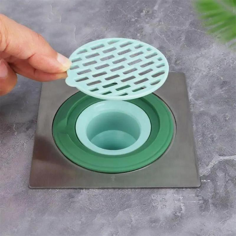 Shower Floor Drain Cover, 1 Count Bathroom Floor Drain Cover, Hair Catcher, Detachable Shower Floor Drain Cover