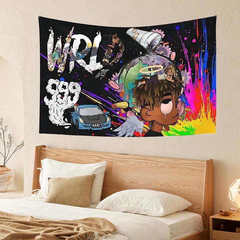 Rappe 3x5Ft Flags Juice Wrld Tapestry Wall Hanging for Bedroom College Dorm Rooms Decor Banner with