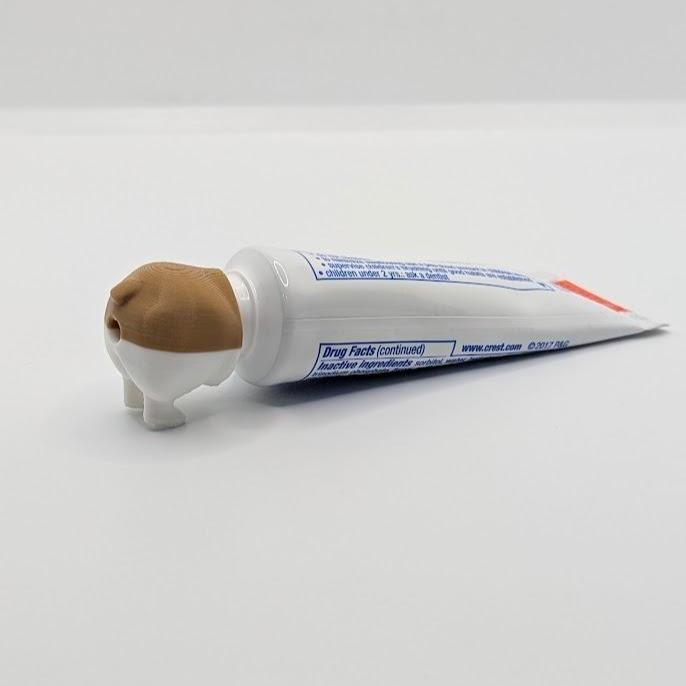 Corgi Dog Pooping Toothpaste Topper | Comes with Toothpaste