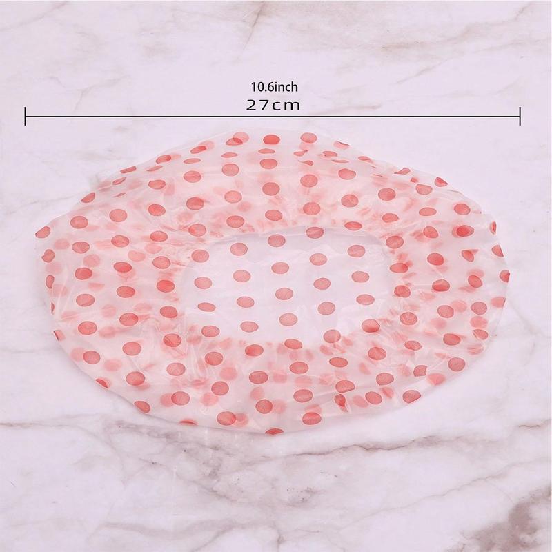 3pcs pack Colorful Dot Pattern Thickened Disposable Bathing Hat, Oil and Dust Proof Adult Bathing Hat, Bathing Supplies