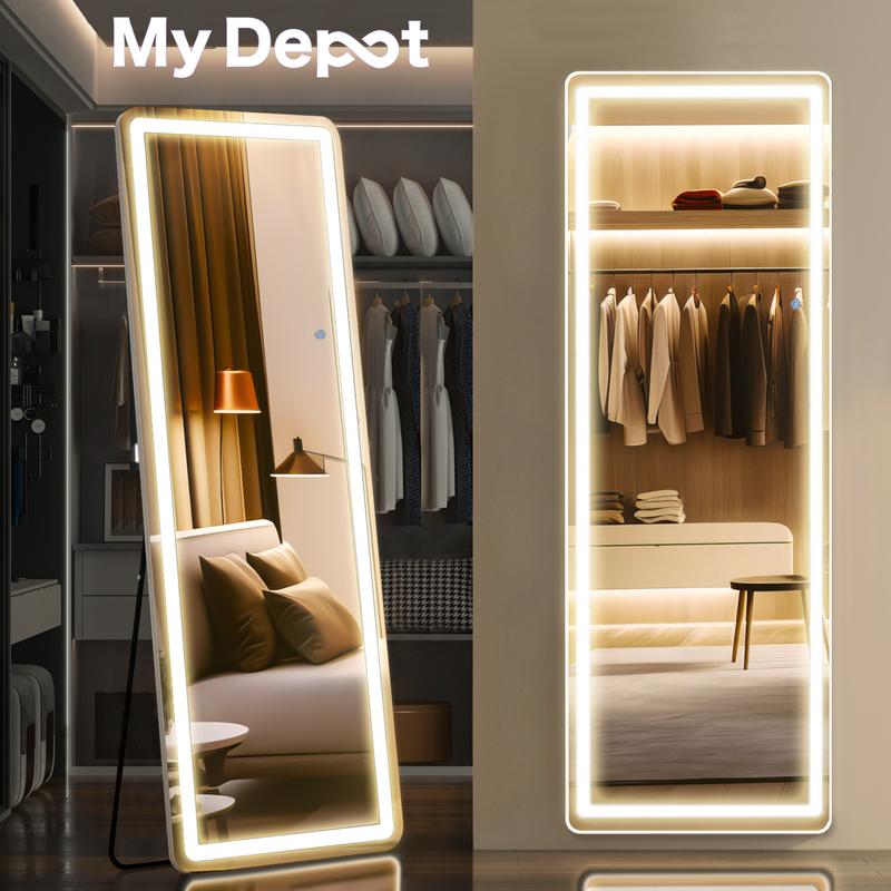 Mirror Full Length Standing with LED Lights, 64