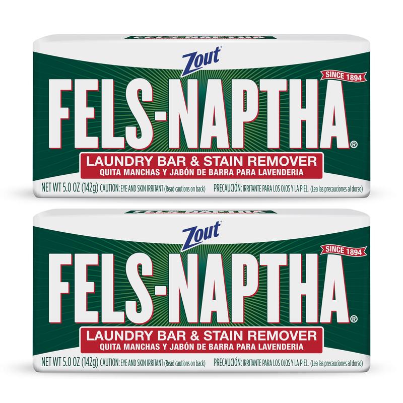 Fels-Naptha Laundry Bar and Stain Remover, 2 Pack