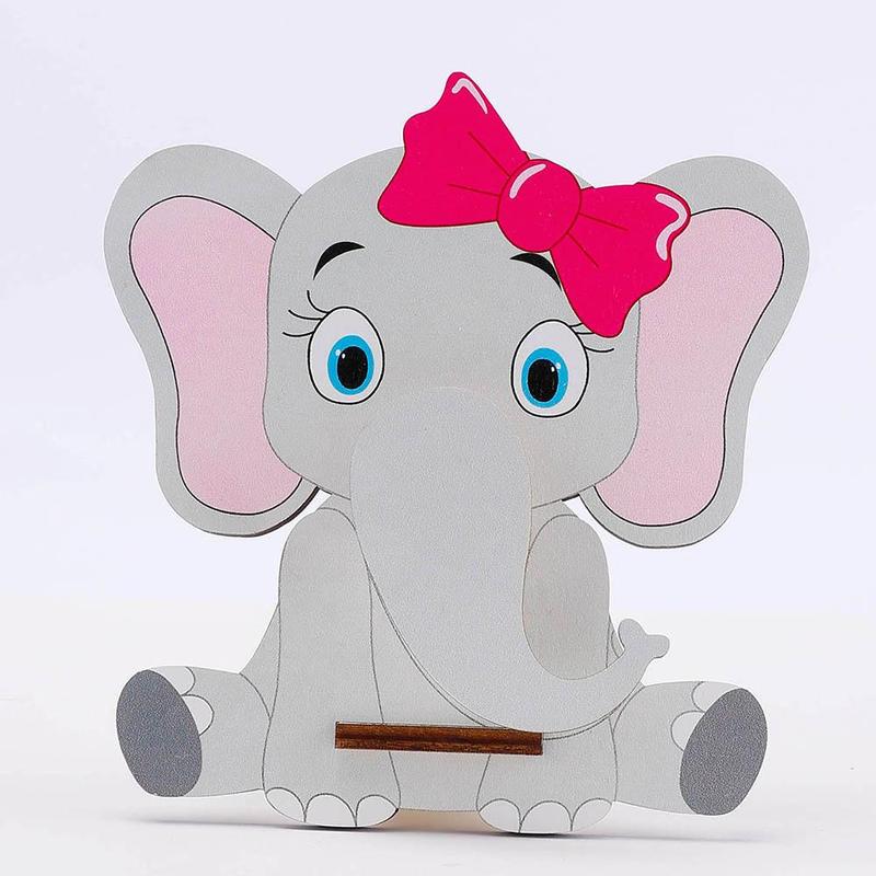 Cute Cartoon Elephant Design Glasses Holder, 1 Count Wooden Glasses Holder, Desktop Storage Rack for Home Office