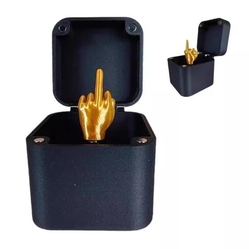 Funny Christmas Gift, 1 Count Creative Surprise Finger Gesture Design Gift Box, Surprise Gift for Friends & Family