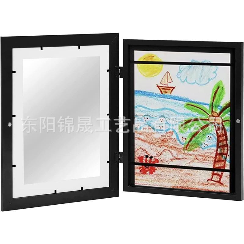 Kids Art Frames Children's Art Frame Children's Flip Oil Painting Storage Box Picture Frame