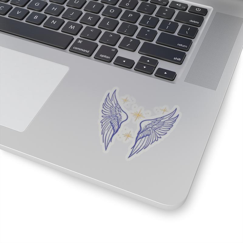 Angel Wings Kiss-Cut Glossy Stickers - Ethereal Decor, Nature-Inspired Art, Laptop, Journal or Water Bottle Decoration