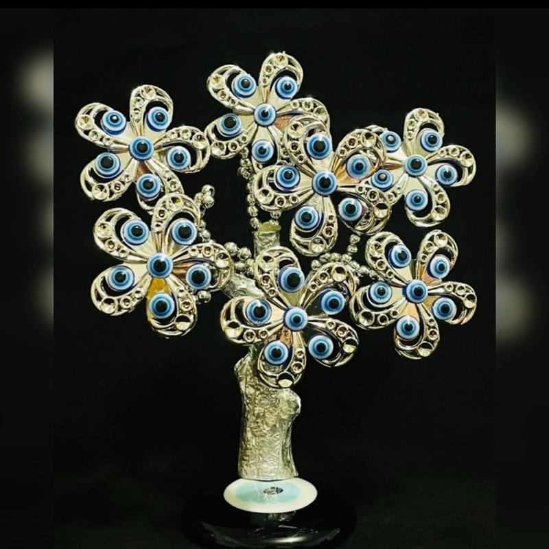 Turkish nazer lucky money tree evil eye flower decoration Glass Ornaments