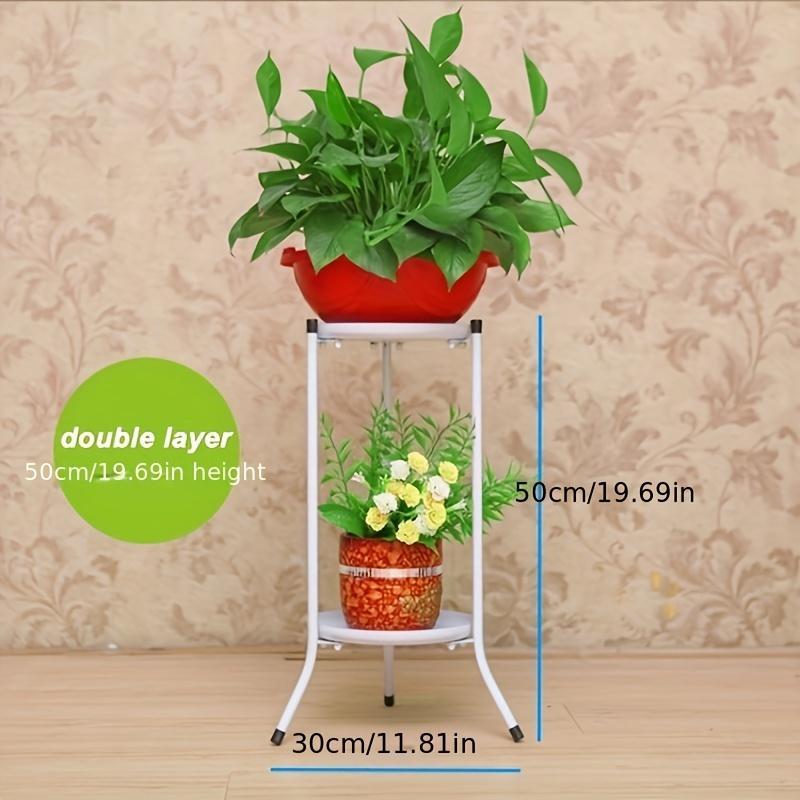 Living Room Furniture Flower Stand, 1 Count Flower Pot Holder, Double-layer Flower Stand, Floor-standing Flower Rack for Home Decor