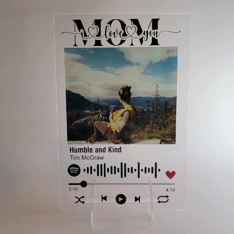 Spotify picture frame personalized | Modern Decor Photo Modern Print Music Picture frame, Spotify play list picture frame