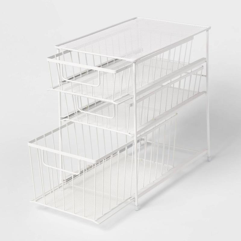 3 Tier Drawer Organizer Matte White - Brightroom