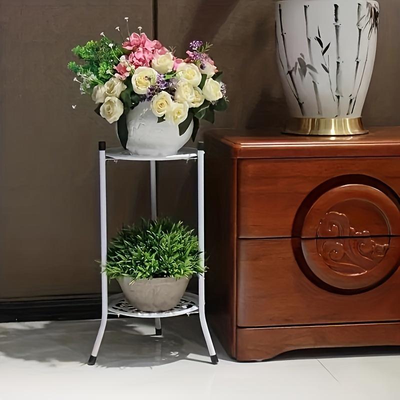 Living Room Furniture Flower Stand, 1 Count Flower Pot Holder, Double-layer Flower Stand, Floor-standing Flower Rack for Home Decor