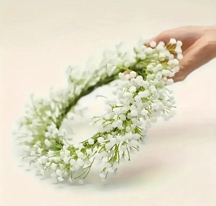 Baby Breath Artificial  Set of 6 Gypsophila Real Touch for Wedding Party Home Garden Decoration Decorative Fruit Floral Plants babies breath decorative fruit fake flower