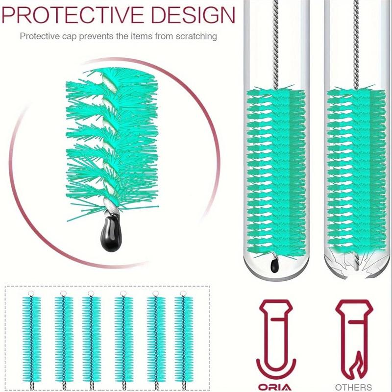 Long Straw Brush, Multifunctional Cleaning Brush for Tube Bottle Kettle Keyboard, Cleaning Supplies