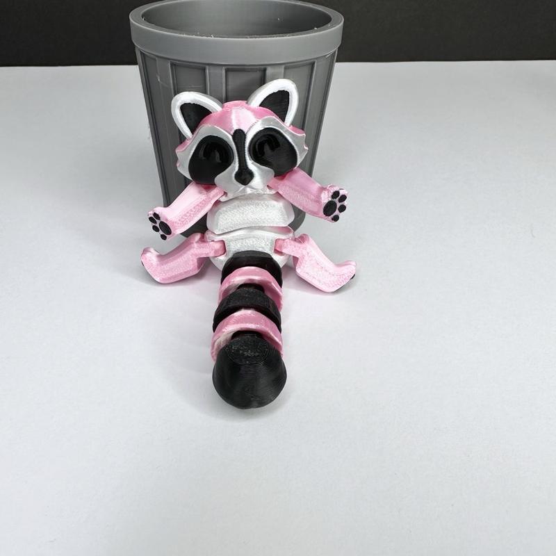 3D Printed Cute Raccoon Trash Panda Figurine