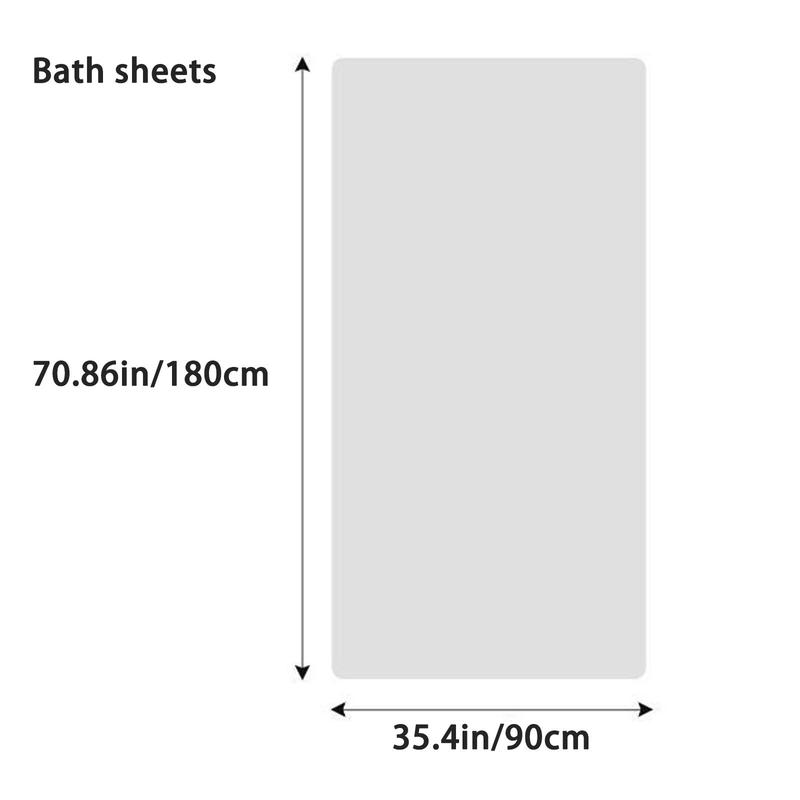 Solid Color Bath Towel, 1 Count Soft Water Absorbent Bath Towel, Bath Towel for Home Bathroom, Household Towel for Daily Use