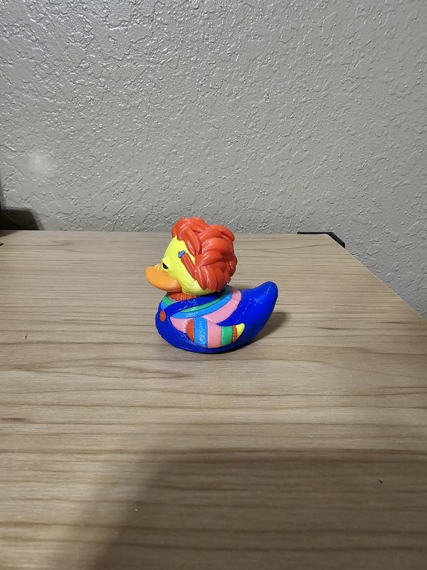 3D Printed Chucky Figurine for Duck Collectors and More - Quirky Home Decor by Hex3D Multicolor Ornaments Jeep Duck Cruise Duck