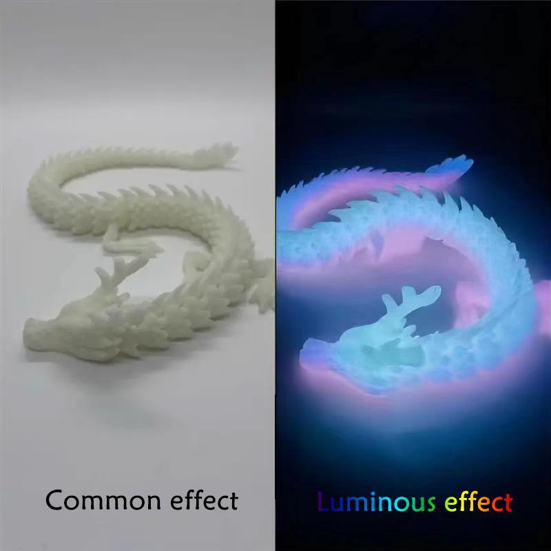 3D Printed Dragon Design Craft, 1 Count Creative Car Decorations, Cute Desktop Decoration for Living Room Bedroom Bar Cafe, Room Display Decoration