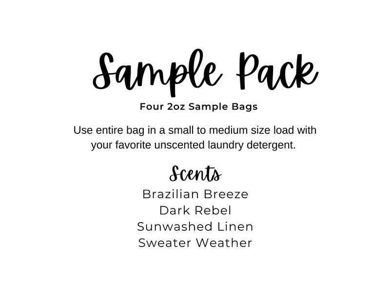 Laundry Scent Booster Sample Pack | Plant Based | All Natural