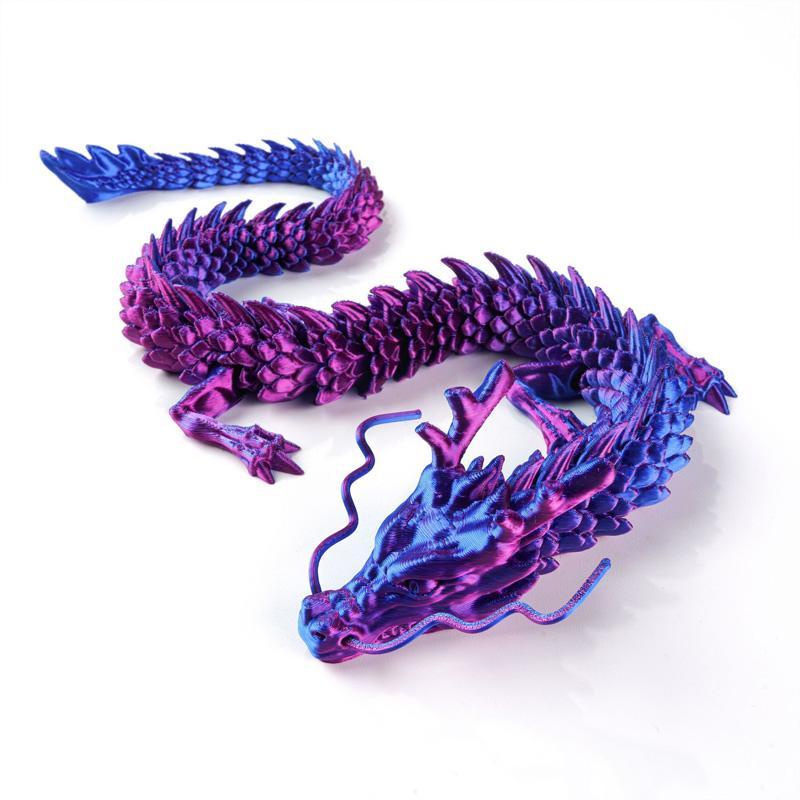 3D Printed Dragon Design Craft, 1 Count Creative Car Decorations, Cute Desktop Decoration for Living Room Bedroom Bar Cafe, Room Display Decoration