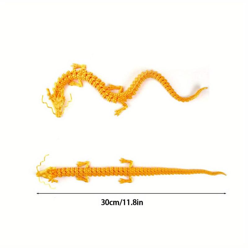 3D Printed Dragon Design Craft, 1 Count Creative Car Decorations, Cute Desktop Decoration for Living Room Bedroom Bar Cafe, Room Display Decoration