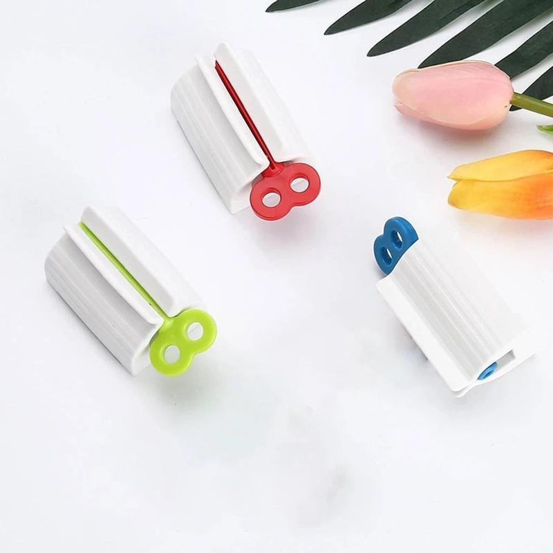 Toothpaste Squeezer Dispenser - Tube Squeezers for Bathroom Organization with Creative Cosmetic Holder and Space-Saving Design  Gift Hand