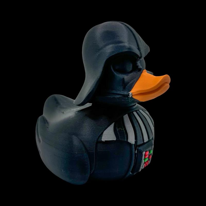 3D Printed Duck Vader Figurine for Duck Collectors and More - Quirky Home Decor Multicolor Ornaments