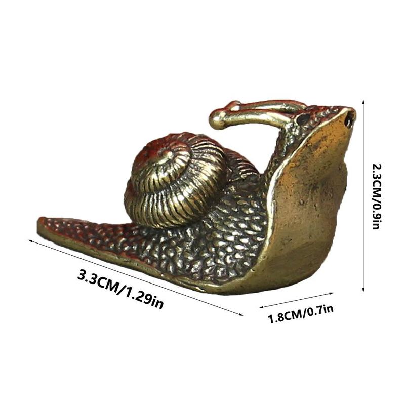 Creative Copper Snail Design Decoration Craft,  Decorating Copper Snail Ornament, Desk Decorations for Home Office, Gift Ideas