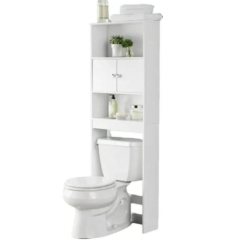 Mainstays Bathroom Space Saver with 3 Fixed Shelves, Space saver fits over most toilets to instantly add storage into your bathroom