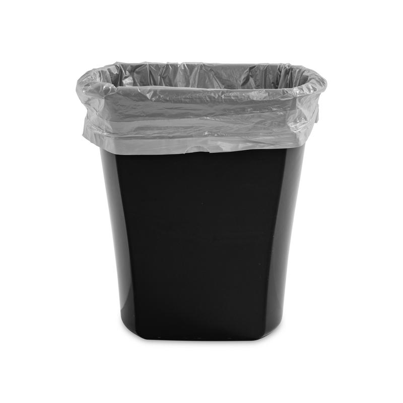 5.5 Gal. Rectangular Wastebasket Plastic, Black